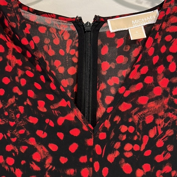 Michael Kors - 6, red/black animal print dress - Picture 11 of 11
